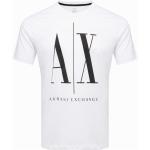 T-shirts à imprimés de créateur Armani Exchange blancs en coton Taille L pour homme 
