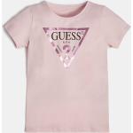 T-shirts à col rond Guess Kids roses à logo en coton bio éco-responsable lavable à la main Taille 6 mois classiques pour bébé de la boutique en ligne Guess.eu avec livraison gratuite 