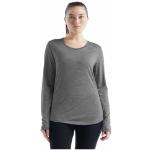 T-shirts Icebreaker Sphere gris en laine tencel à manches longues respirants éco-responsable à manches longues Taille L pour femme en promo 