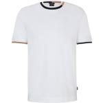T-shirts de créateur HUGO BOSS BOSS blancs à rayures en coton classiques pour homme 