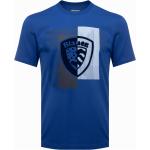T-shirts à imprimés saison été Blauer bleus en velours Taille M pour homme en promo 
