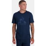 T-shirts col rond Le Coq sportif bleus en coton à manches courtes à col rond Taille L look monochrome pour homme 