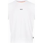 T-shirts à imprimés de créateur HUGO BOSS BOSS blancs à logo en coton à col rond Taille M look casual pour homme en promo 