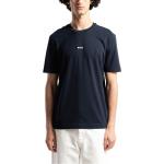 T-shirts à imprimés de créateur HUGO BOSS BOSS bleu marine à logo en coton à col rond Taille M look casual pour homme 