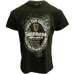 T-shirts verts en coton à manches courtes Guinness lavable en machine à manches courtes à col rond Taille XXL look fashion pour homme 