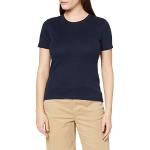 T-shirts Petit Bateau bleus en coton à motif bateaux à manches courtes à manches courtes à col rond Taille XXS look fashion pour femme 