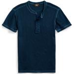 T-shirts de créateur Ralph Lauren bleu indigo col tunisien Taille XL pour homme 