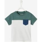 T-shirts à imprimés Vertbaudet verts en coton Taille 9 mois pour garçon de la boutique en ligne Vertbaudet.fr 