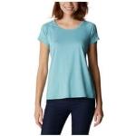 T-shirts Columbia Peak to Point bleus à manches courtes Taille S pour femme en promo 