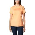 T-shirts à imprimés Columbia orange à manches courtes Taille XL classiques pour femme en promo 