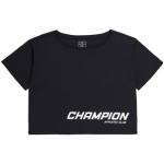 T-shirt courts Champion noirs Taille XS pour femme en promo 