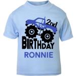 T-shirts bleus en coton à motif voitures pour garçon de la boutique en ligne Etsy.com 