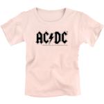 T-shirts à col rond rose bonbon en coton AC/DC bio éco-responsable pour bébé de la boutique en ligne Emp-online.fr 