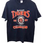 T-Shirt De Baseball Vintage Des Detroit Tigers Mlb Années 80, Grande Taille