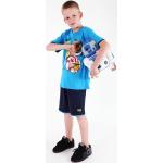 T-shirts bleues foncé en coton Angry Birds Taille 12 ans look fashion pour garçon de la boutique en ligne Metalmonde.fr 
