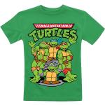 T-shirts à col rond verts en coton à motif tortues Les Tortues ninja pour bébé de la boutique en ligne Emp-online.fr 