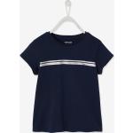 T-shirts à rayures Vertbaudet bleu marine à rayures en coton à motif hiboux Taille 6 ans pour fille de la boutique en ligne Vertbaudet.fr 