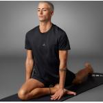 T-shirts de yoga adidas noirs Taille S pour homme 