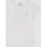 T-shirts à col rond Tommy Hilfiger blancs en coton Taille 10 ans pour fille en promo de la boutique en ligne BazarChic.com avec livraison gratuite 