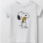 T-shirts Cyrillus blancs en coton Snoopy bio éco-responsable Taille 18 mois pour bébé en promo de la boutique en ligne BazarChic.com avec livraison gratuite 