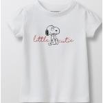 T-shirts Cyrillus blancs en coton Snoopy bio éco-responsable Taille 6 mois pour bébé en promo de la boutique en ligne BazarChic.com avec livraison gratuite 
