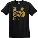 T-shirt en coton épais pour boxe de Mike Tyson Champion Iron Mike Legend - Noir - Large