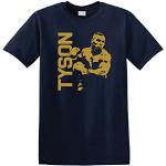 T-shirt en coton épais pour boxe de Mike Tyson Champion Iron Mike Legend - Bleu - Medium