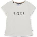 T-shirts à manches courtes HUGO BOSS BOSS blancs à logo en coton de créateur Taille 14 ans pour fille en promo de la boutique en ligne Hugoboss.fr avec livraison gratuite 