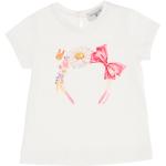 T-shirts à manches courtes Monnalisa blancs en coton Taille 9 ans pour fille en promo de la boutique en ligne Monnalisa.com/fr 
