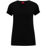 T-shirts basiques de créateur HUGO BOSS HUGO noirs en coton bio à col rond Taille XL pour femme 