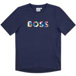 T-shirts à col rond HUGO BOSS BOSS bleues foncé à logo en coton de créateur Taille 8 ans look casual pour garçon de la boutique en ligne Hugoboss.fr avec livraison gratuite 