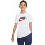 T-shirts Nike Sportswear blancs en coton enfant lavable en machine look sportif en promo 