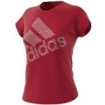 T-shirts adidas Performance rouges éco-responsable Taille XS pour femme 