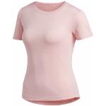 T-shirts longs adidas Performance roses en fil filet éco-responsable Taille M pour femme 