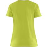 T-shirts jaune fluo en coton pour femme 