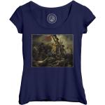 T-Shirt Femme Col Echancré Eugene Delacroix La Liberte Guidant Le Peuple Revolution