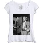 T-Shirt Femme Col Echancré Frank Sinatra Chanteur Crooner Jazz Hollywood Portrait