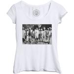 T-Shirt Femme Col Echancré Mahatma Gandhi Inde Marche Du Sel Moment Historique