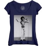 T-Shirt Femme Col Echancré Michael Jackson Enfant 1970 Chanteur Pop Star Celebrite Jackson 5