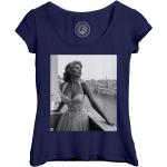 T-Shirt Femme Col Echancré Sophia Loren Actrice Photo De Star Célébrité Vieux Cinéma Original 5