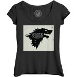 T-shirts à motif loups Game of Thrones Maison Stark look fashion pour femme 