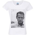 T-Shirt Femme Col Rond Coton Bio Paul Newman Acteur Image Retro Vintage Rare Célébrité