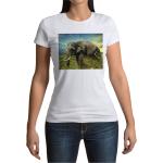 T-shirts col rond à motif éléphants à col rond look fashion pour femme 