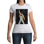 T-shirts col rond Freddie Mercury à col rond look fashion pour femme 