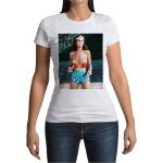 T-shirts col rond Wonder Woman à col rond look fashion pour femme 