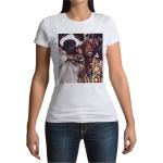 T-Shirt Femme Col Rond Tupac Shakur The Notorious Big Rapper Vintage Hip Hop Legends