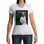 T-shirts col V en coton Rafael Nadal à col en V Taille L look fashion pour femme 