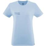 T-shirts Millet bleus à manches courtes éco-responsable à manches courtes à col rond Taille L look casual pour femme 