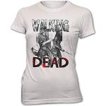 T-shirts blancs à manches courtes The Walking Dead Daryl à manches courtes à col rond Taille L look fashion pour femme 