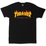 T shirt flame logo black